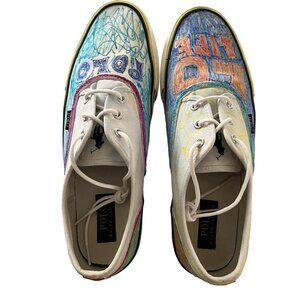 Ralph Lauren Shoes Mens 12 D White Casual Sneakers‎